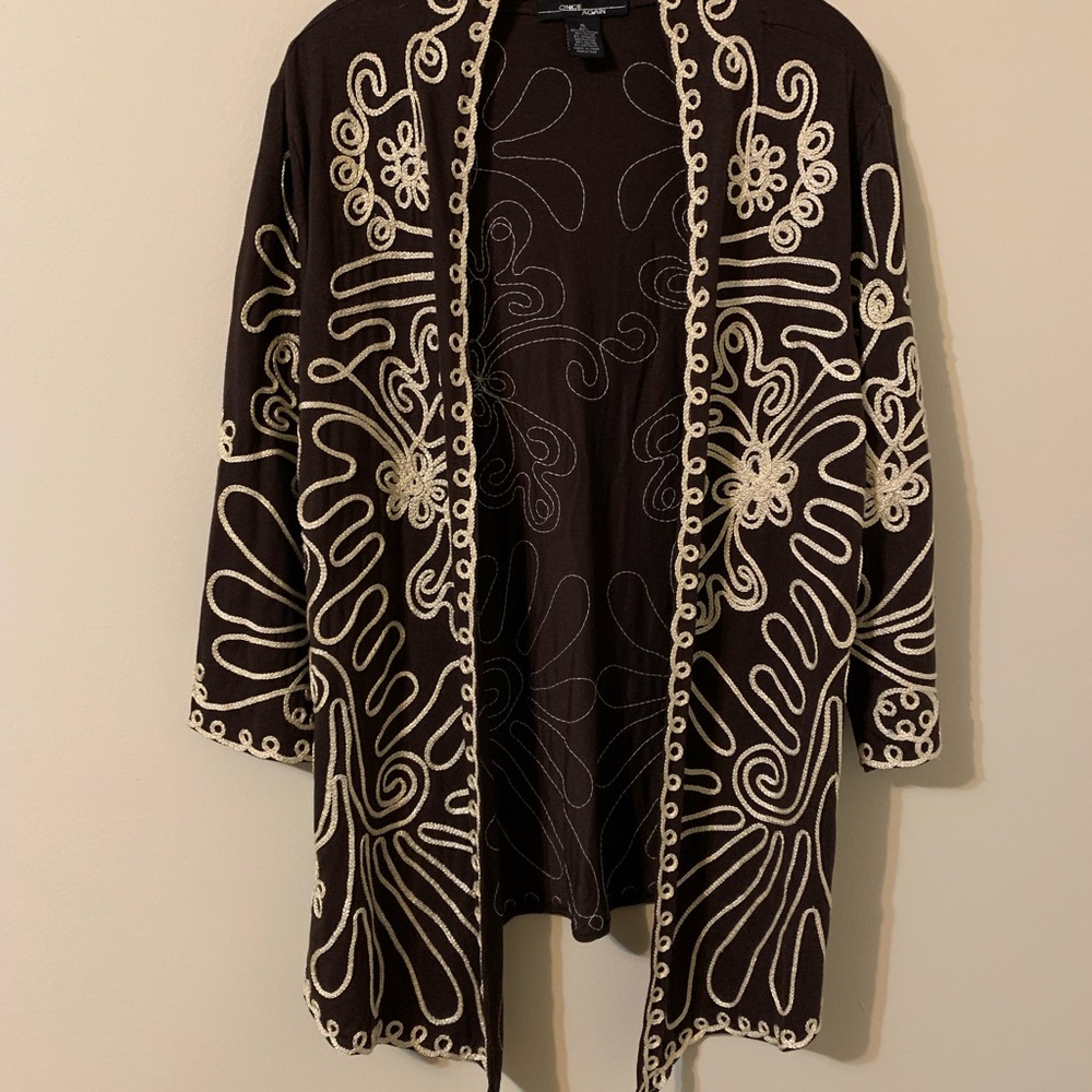 ONCE AGAIN Open Front Top size XL